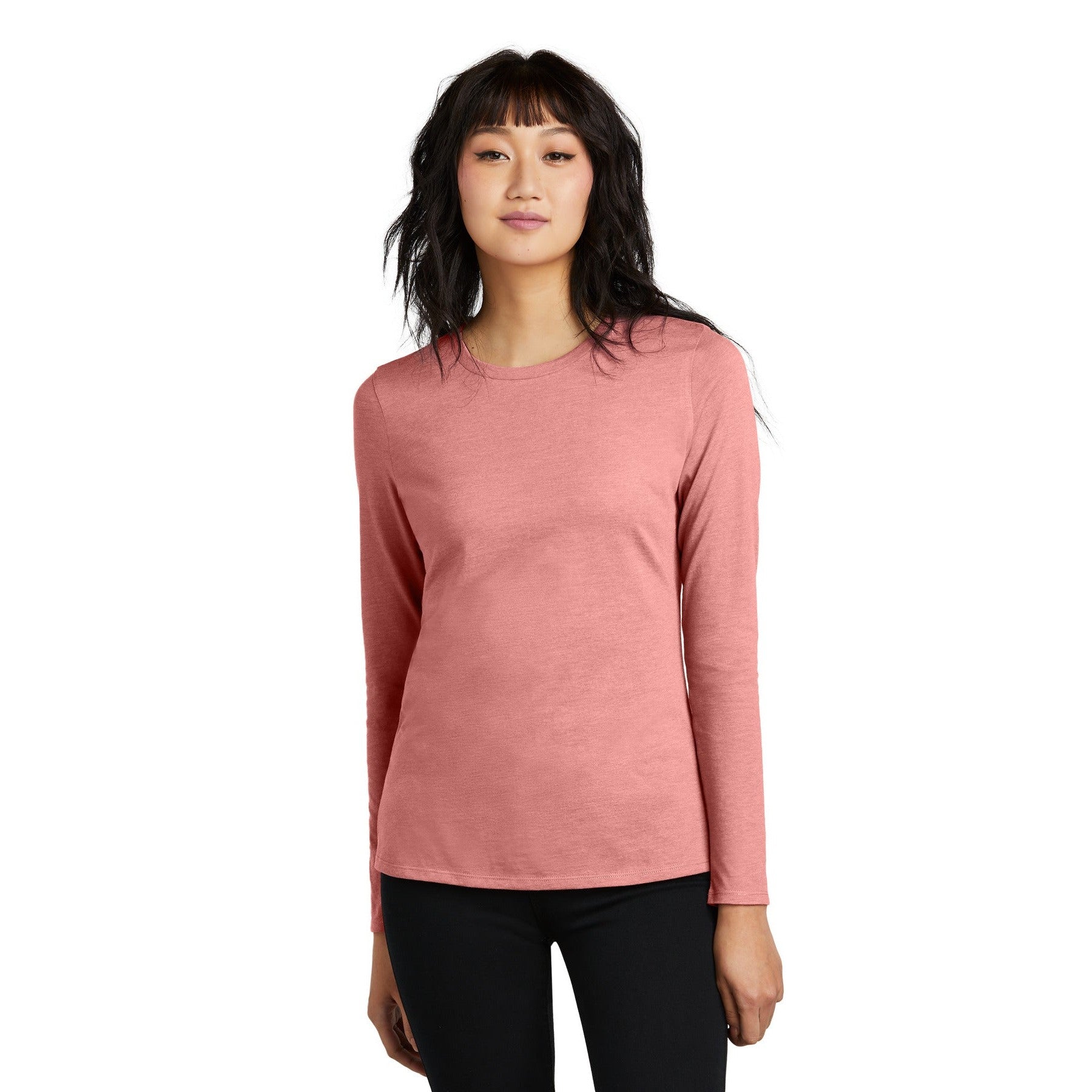 District-District® Women's Perfect Blend® CVC Long Sleeve Tee DT110-MedTech-2