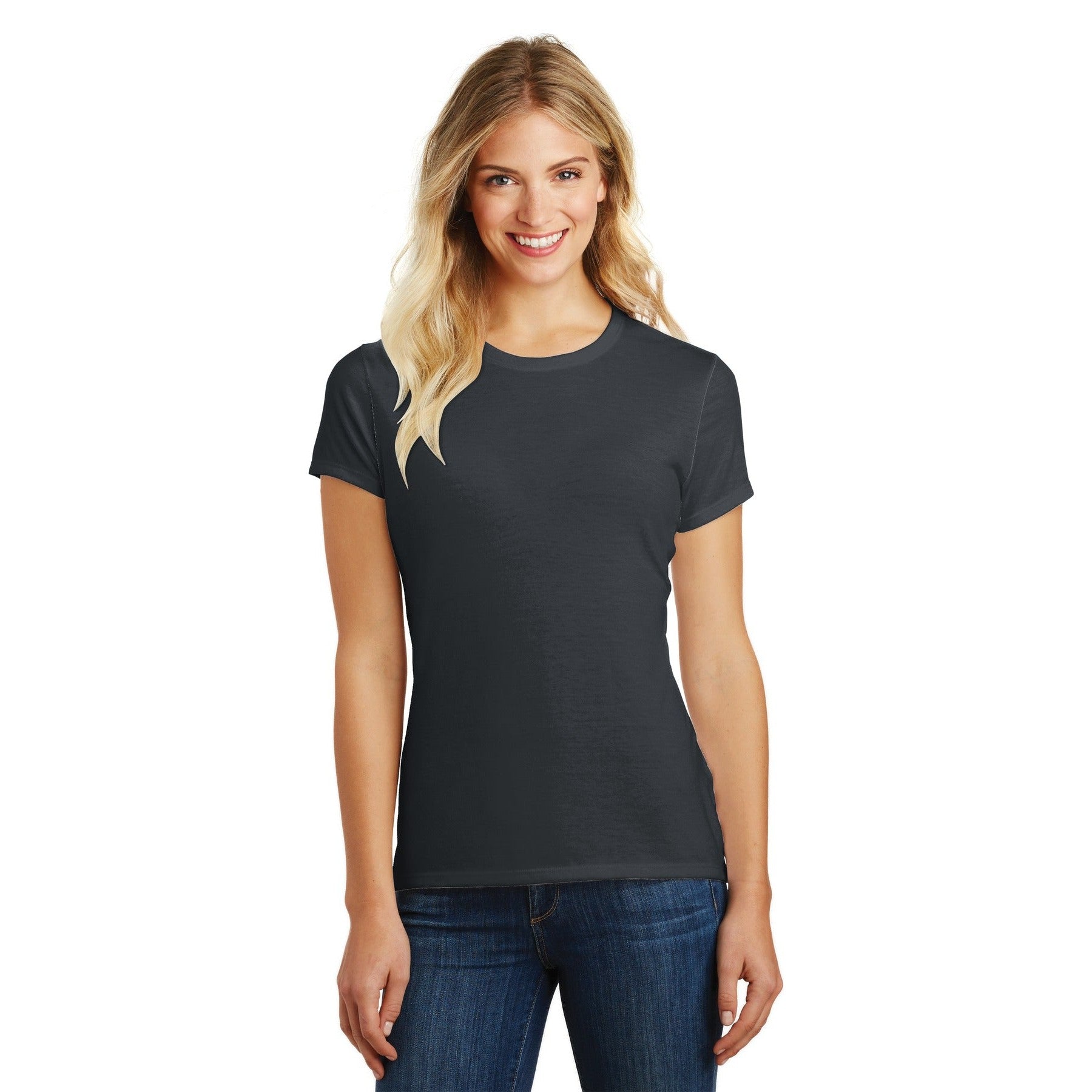 District-District ® Women's Perfect Blend® CVC Tee. DM108L-MedTech-3