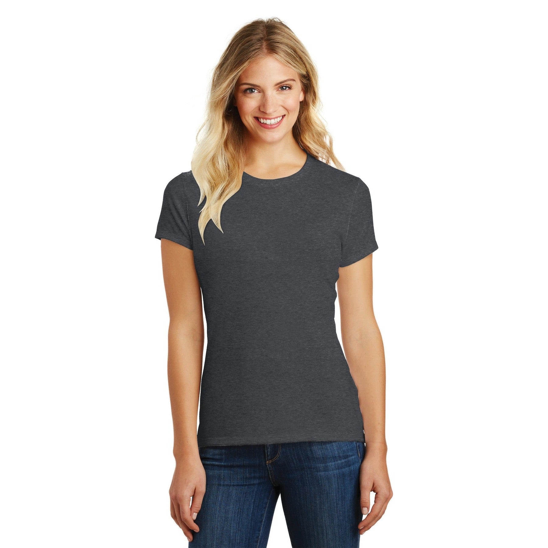 District-District ® Women's Perfect Blend® CVC Tee. DM108L-MedTech-5