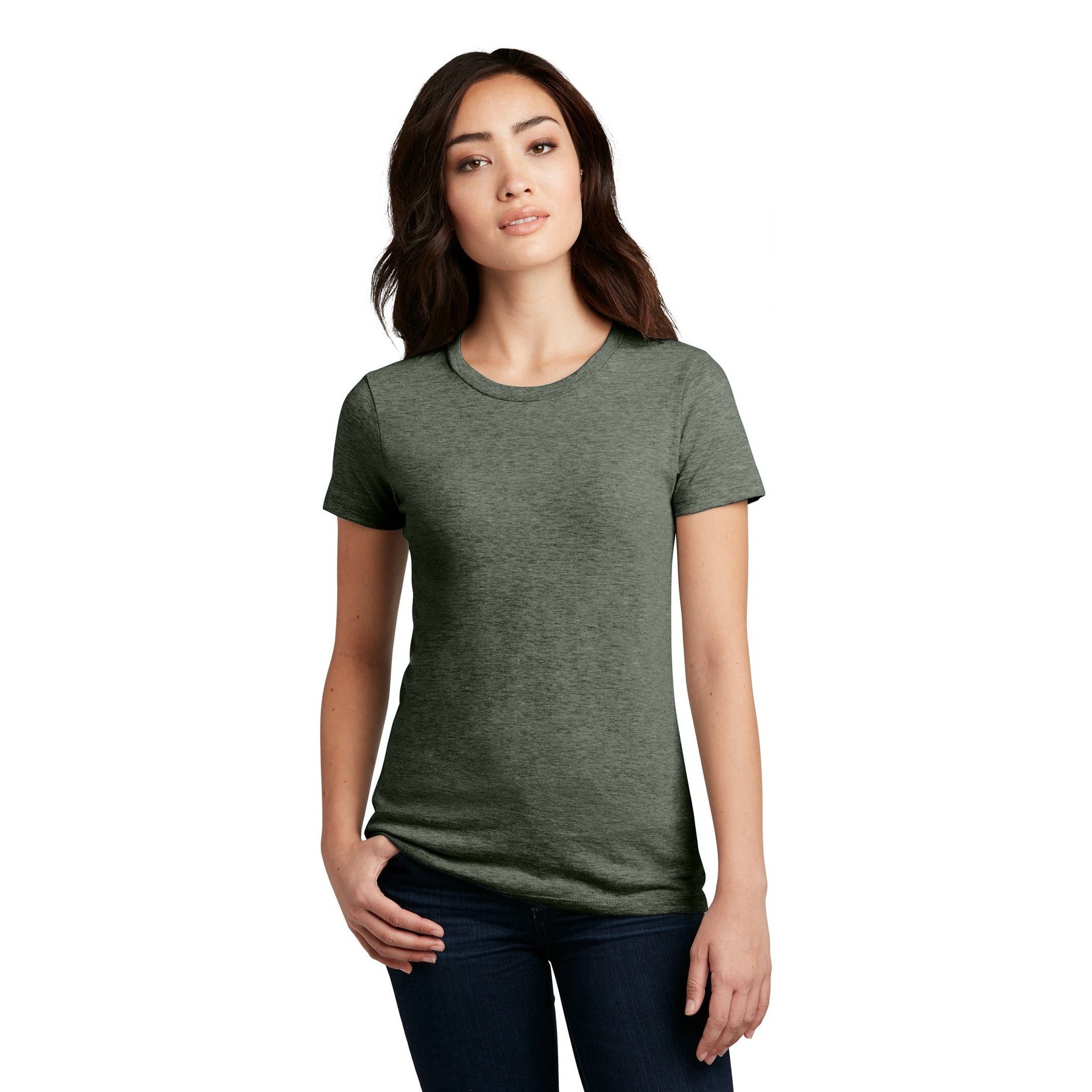 District-District ® Women's Perfect Blend® CVC Tee. DM108L-MedTech-8