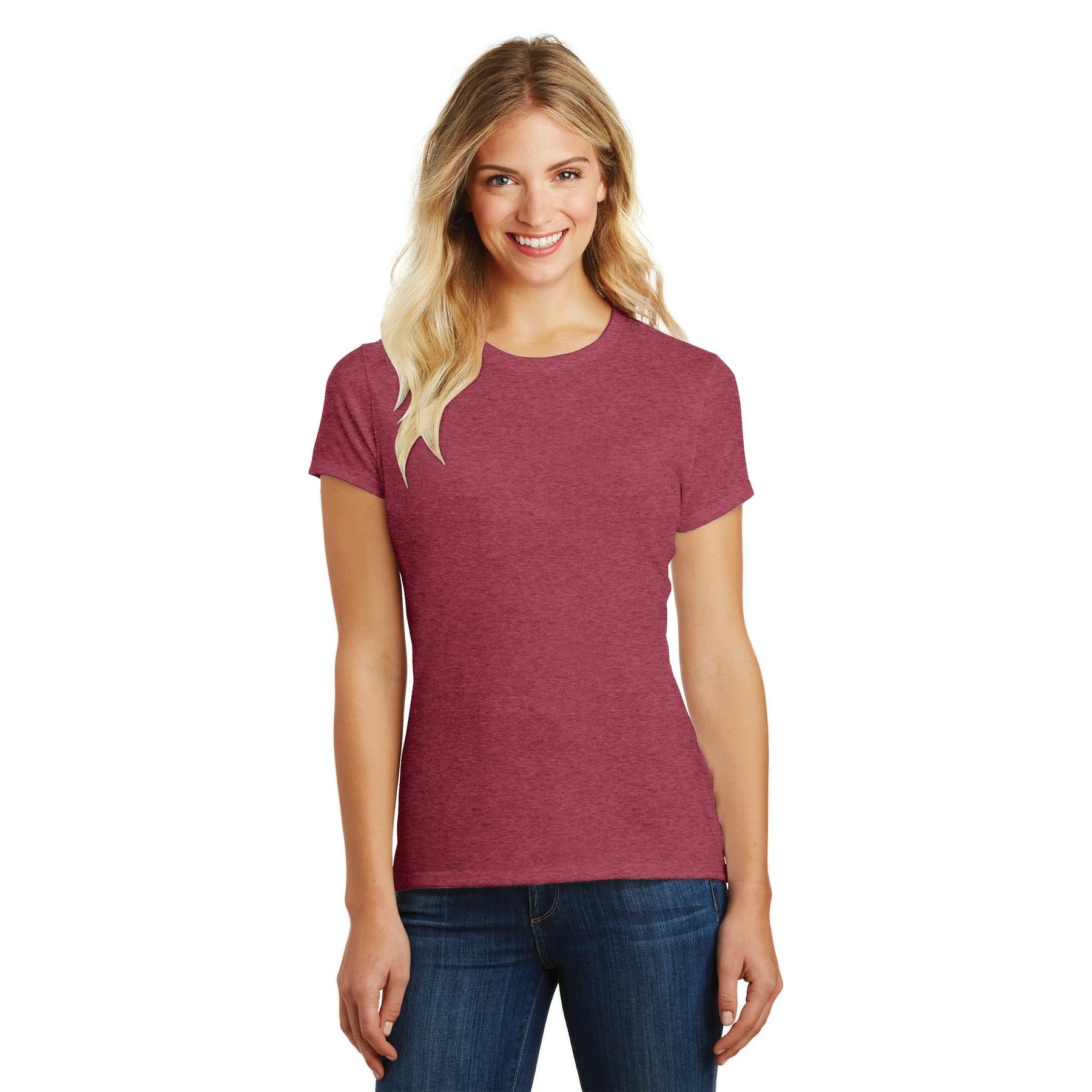 District-District ® Women's Perfect Blend® CVC Tee. DM108L-MedTech-9