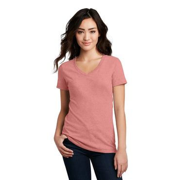 District-District® Women's Perfect Blend® CVC V-Neck Tee. DM1190L-MedTech-2