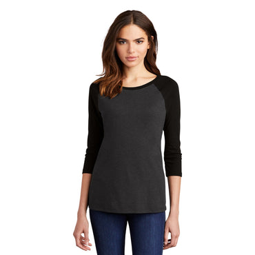 District-District® Women's Perfect Tri® 3/4-Sleeve Raglan. DM136L-MedTech-2