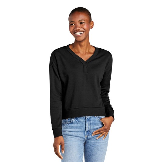 District-District® Women's Perfect Tri® Fleece V-Neck Sweatshirt DT1312-MedTech-1
