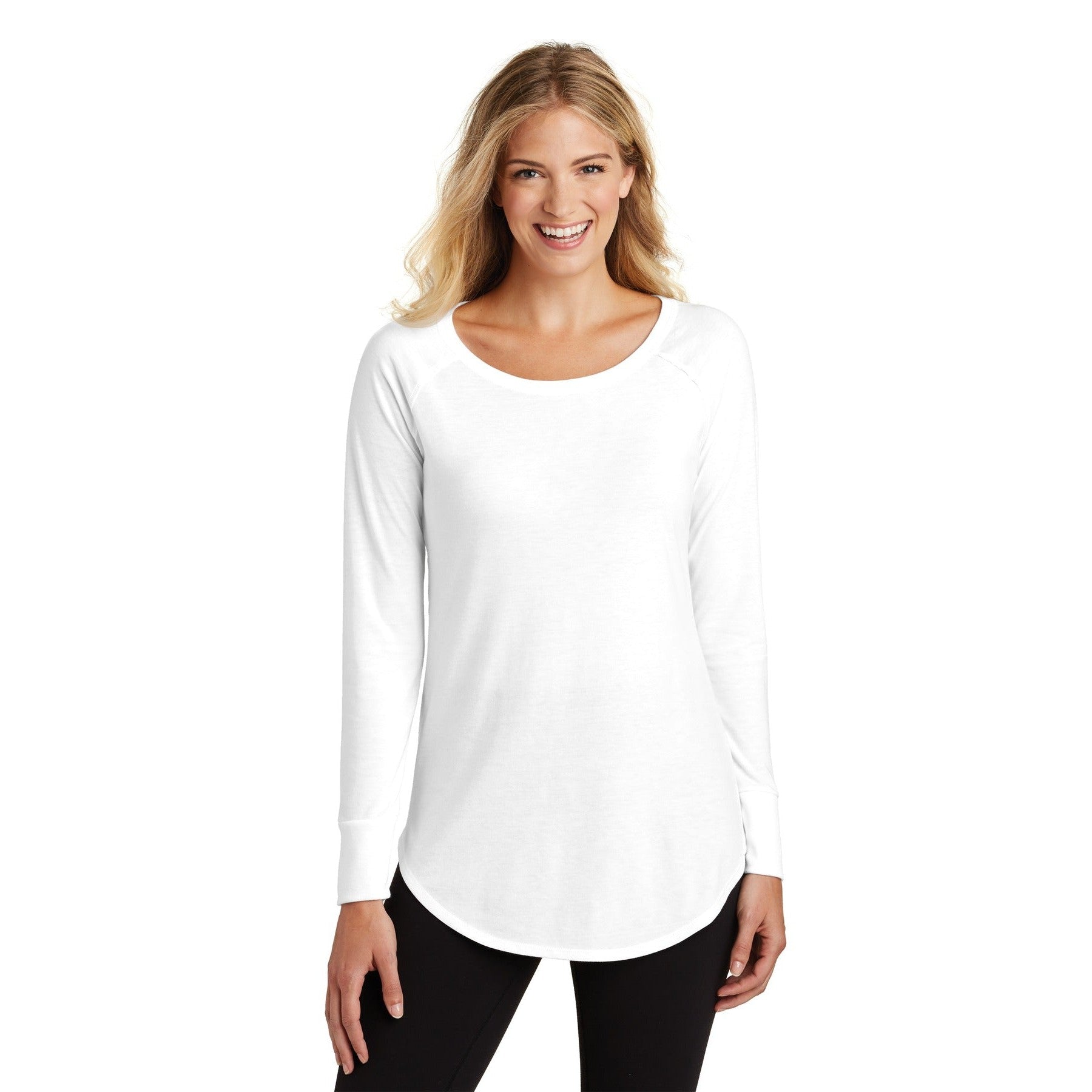 District-District ® Women's Perfect Tri ® Long Sleeve Tunic Tee. DT132L-MedTech-5