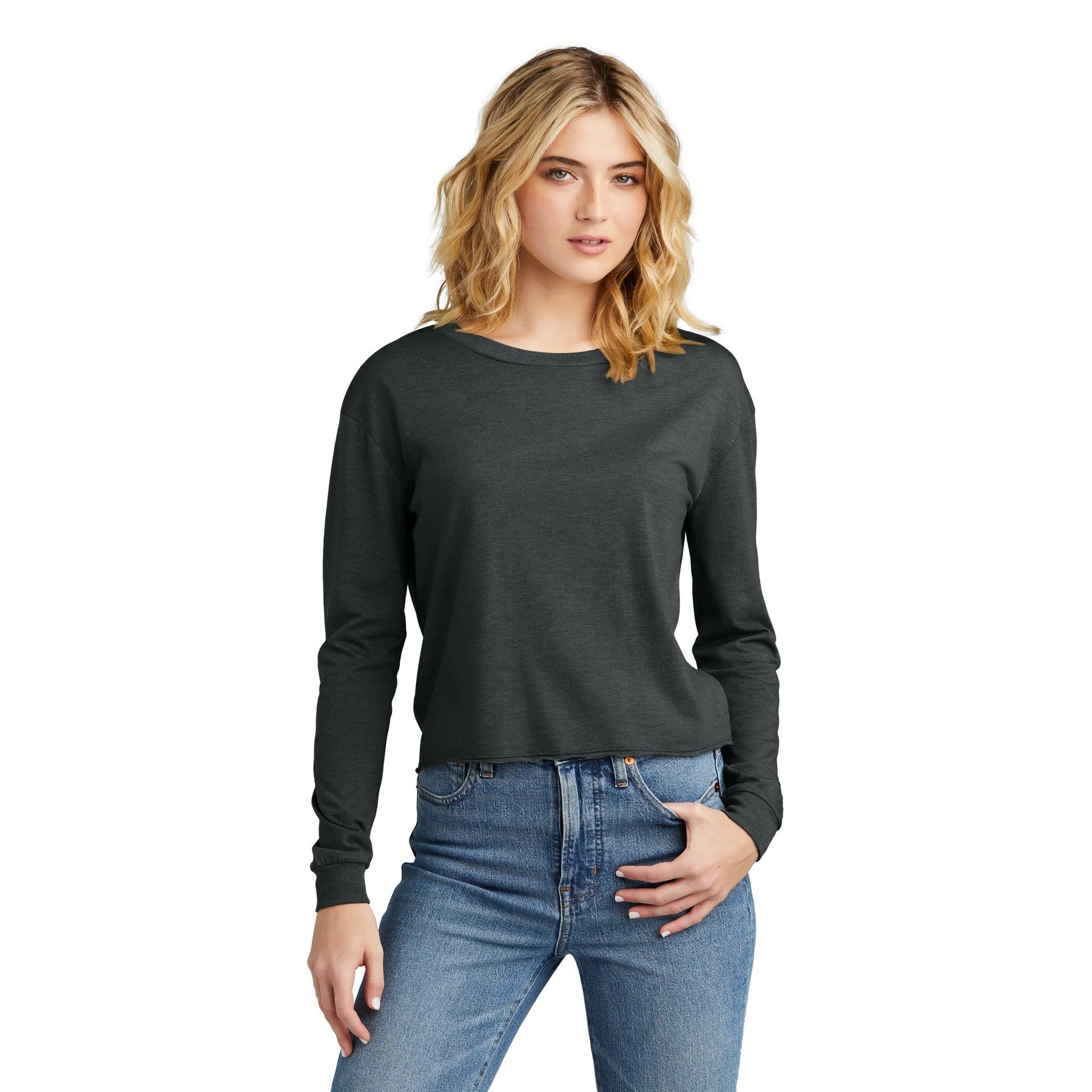 District-District® Women's Perfect Tri® Midi Long Sleeve Tee DT141-MedTech-2