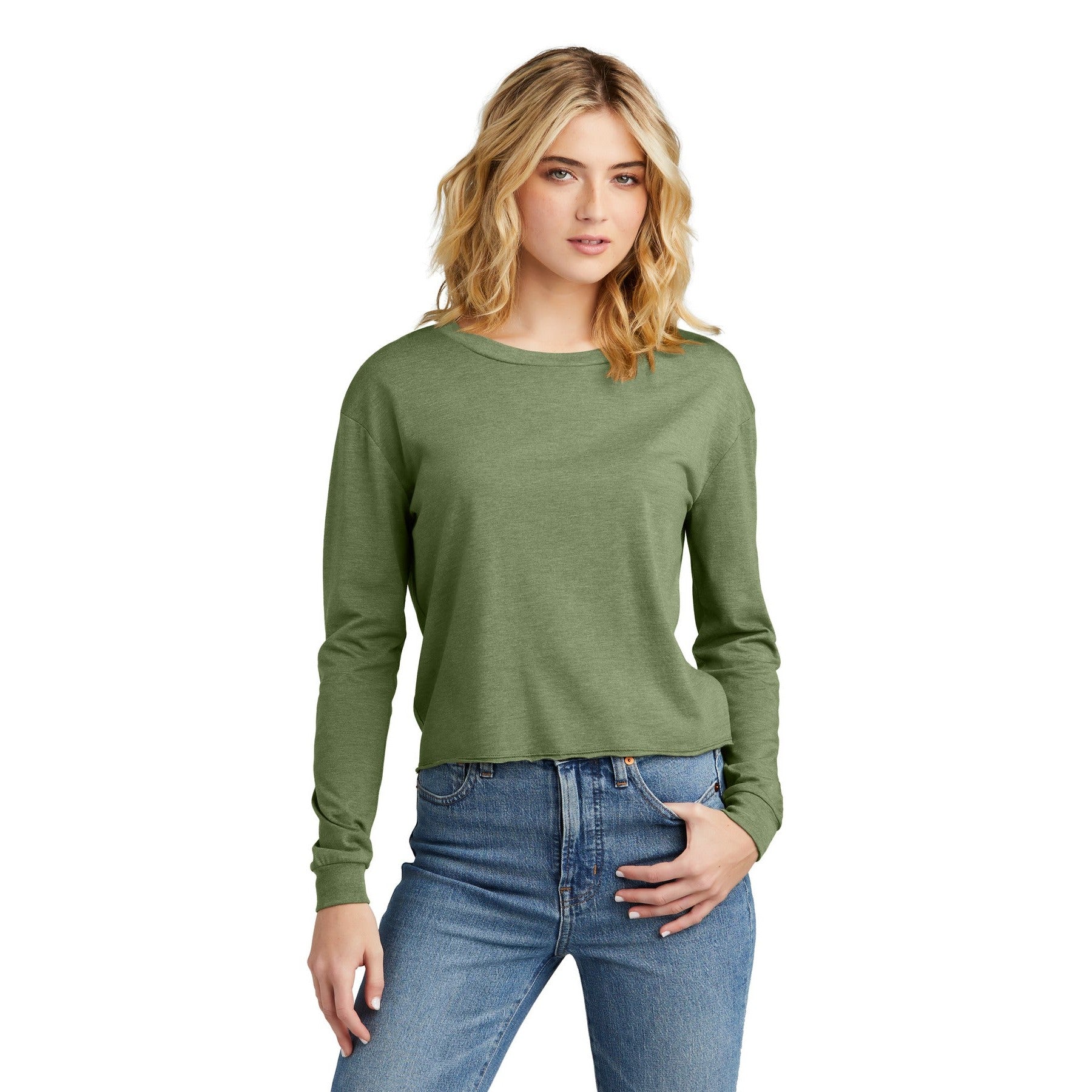 District-District® Women's Perfect Tri® Midi Long Sleeve Tee DT141-MedTech-5
