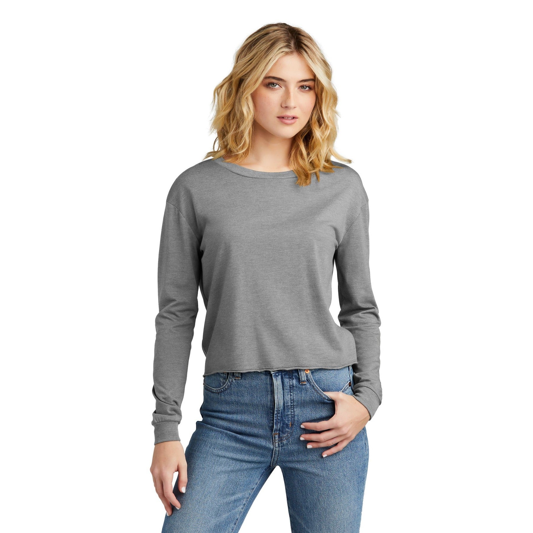 District-District® Women's Perfect Tri® Midi Long Sleeve Tee DT141-MedTech-4