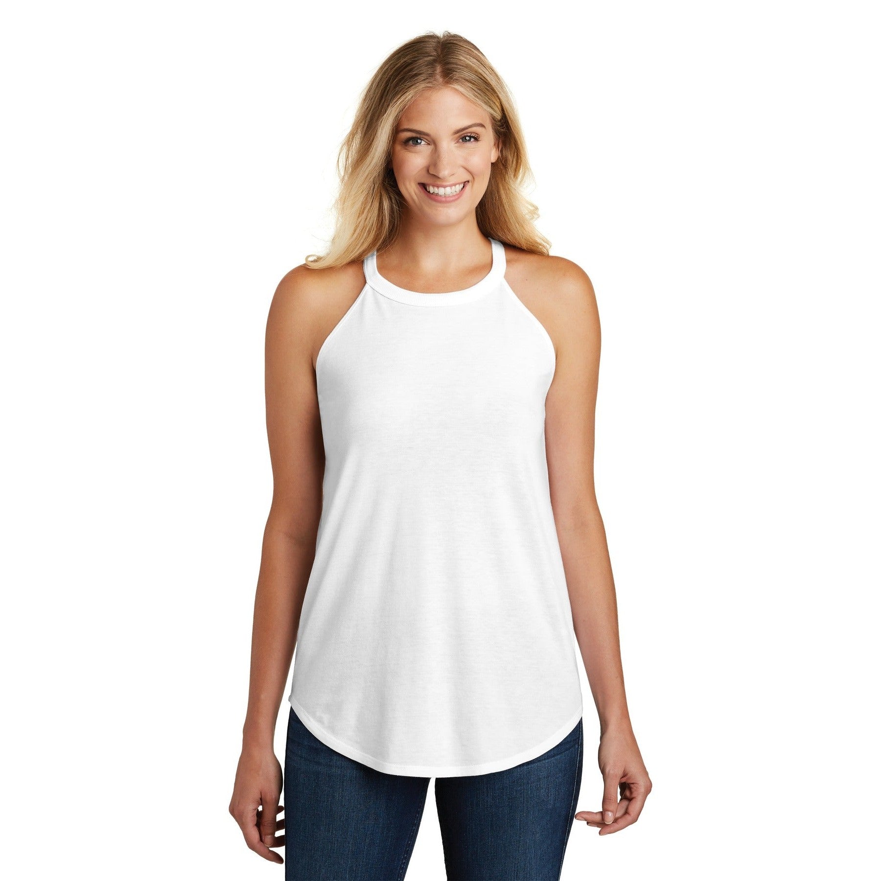 District-District ® Women's Perfect Tri ® Rocker Tank. DT137L-MedTech-10