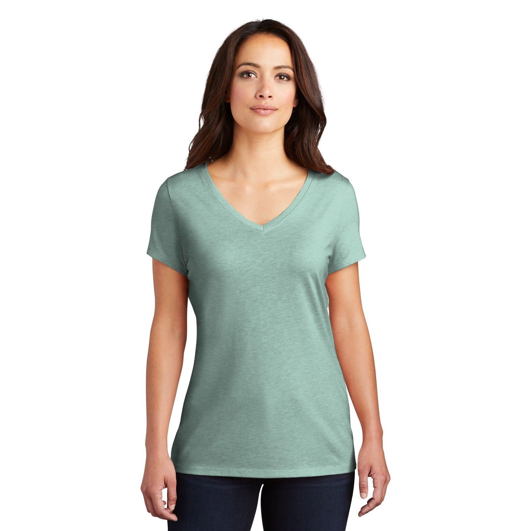 District-District® Women's Perfect Tri® V-Neck Tee. DM1350L-MedTech-10