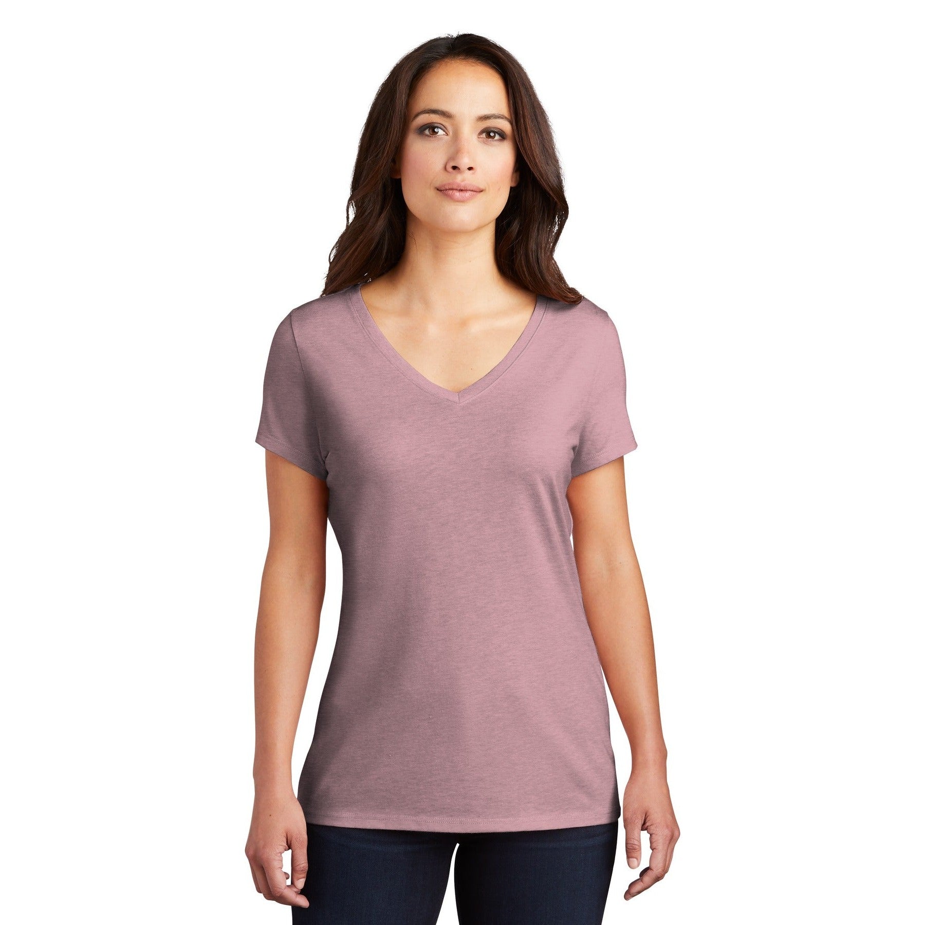 District-District® Women's Perfect Tri® V-Neck Tee. DM1350L-MedTech-11