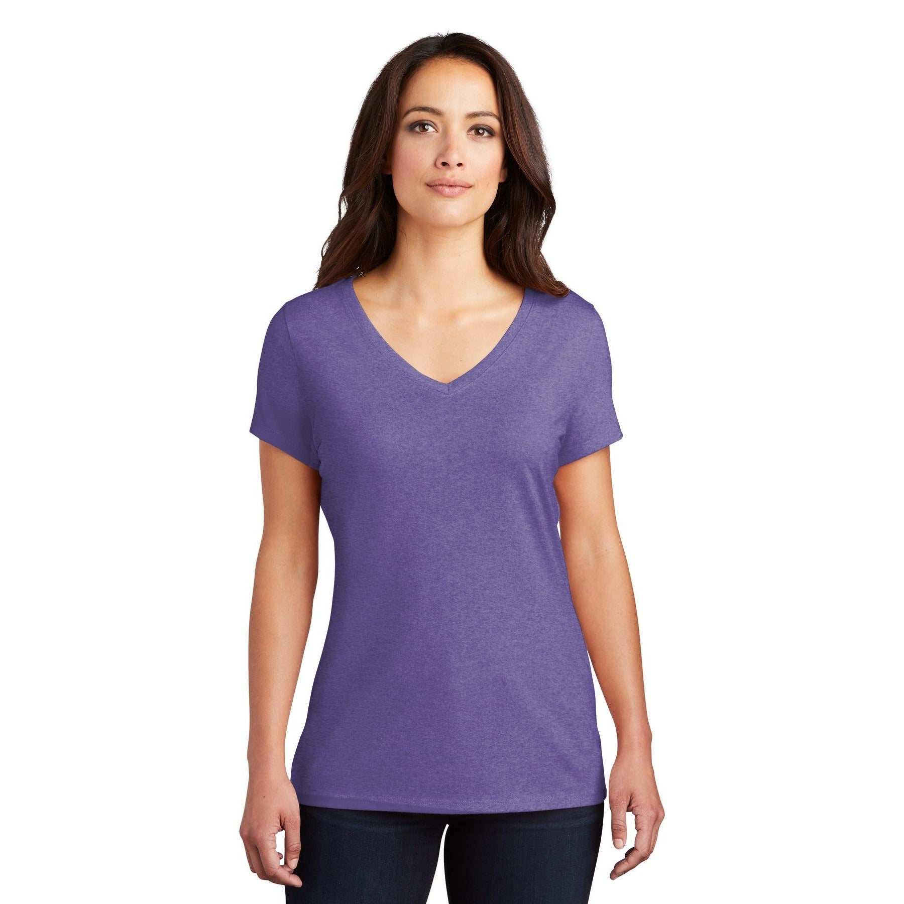 District-District® Women's Perfect Tri® V-Neck Tee. DM1350L-MedTech-18