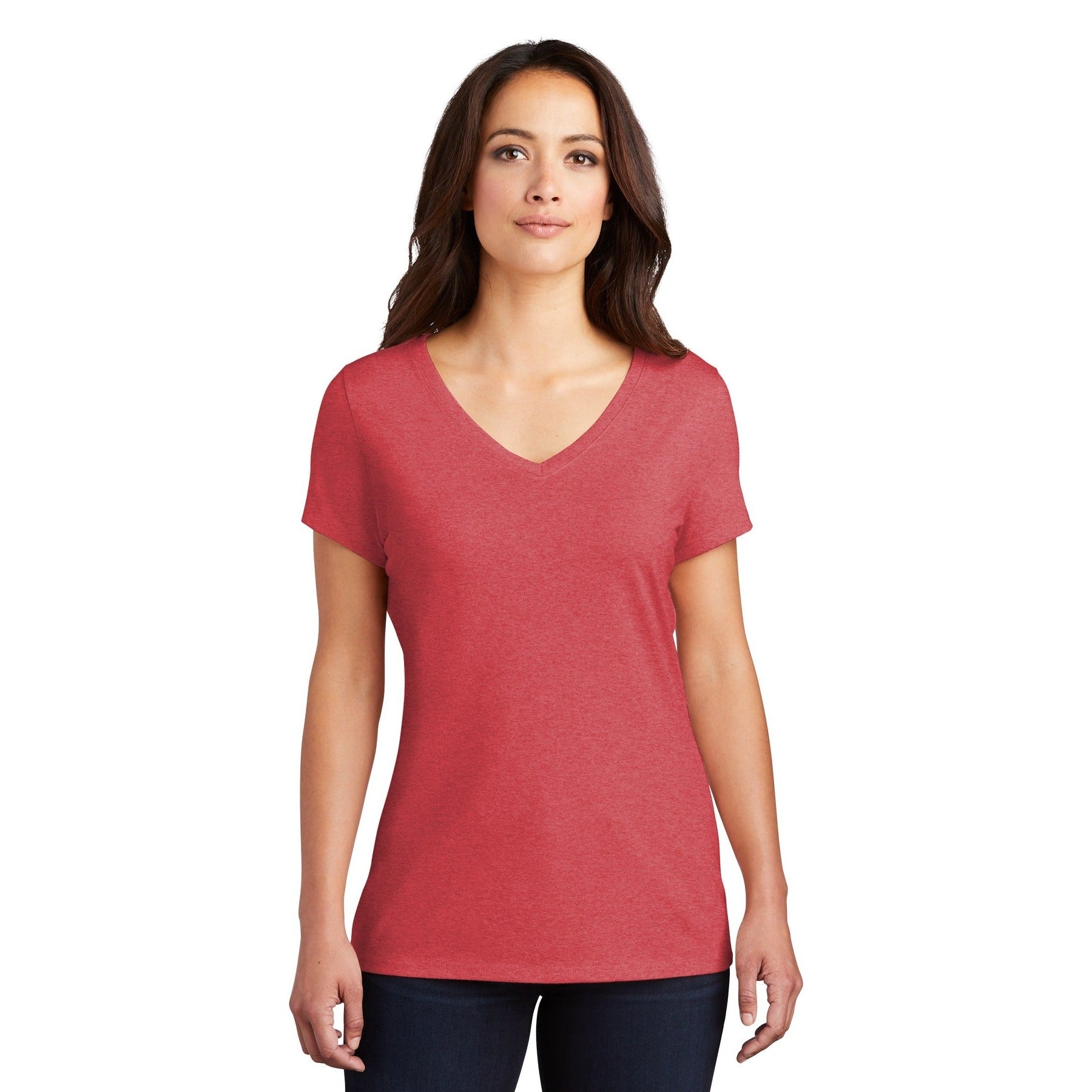 District-District® Women's Perfect Tri® V-Neck Tee. DM1350L-MedTech-19