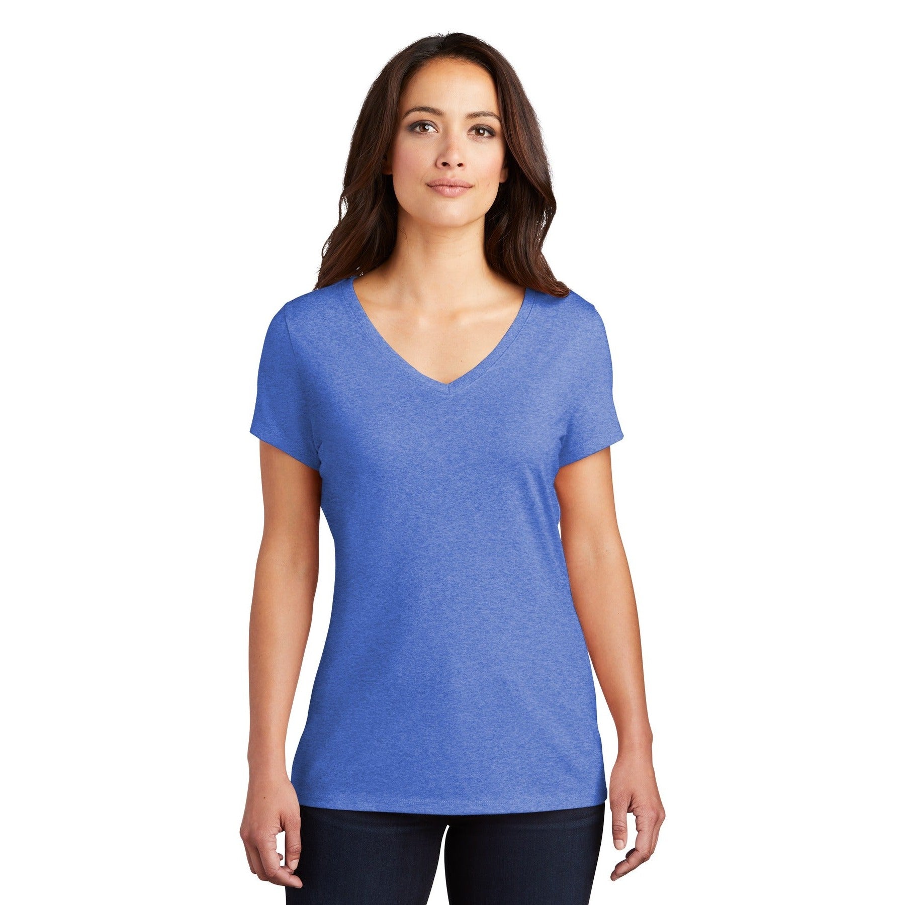 District-District® Women's Perfect Tri® V-Neck Tee. DM1350L-MedTech-20