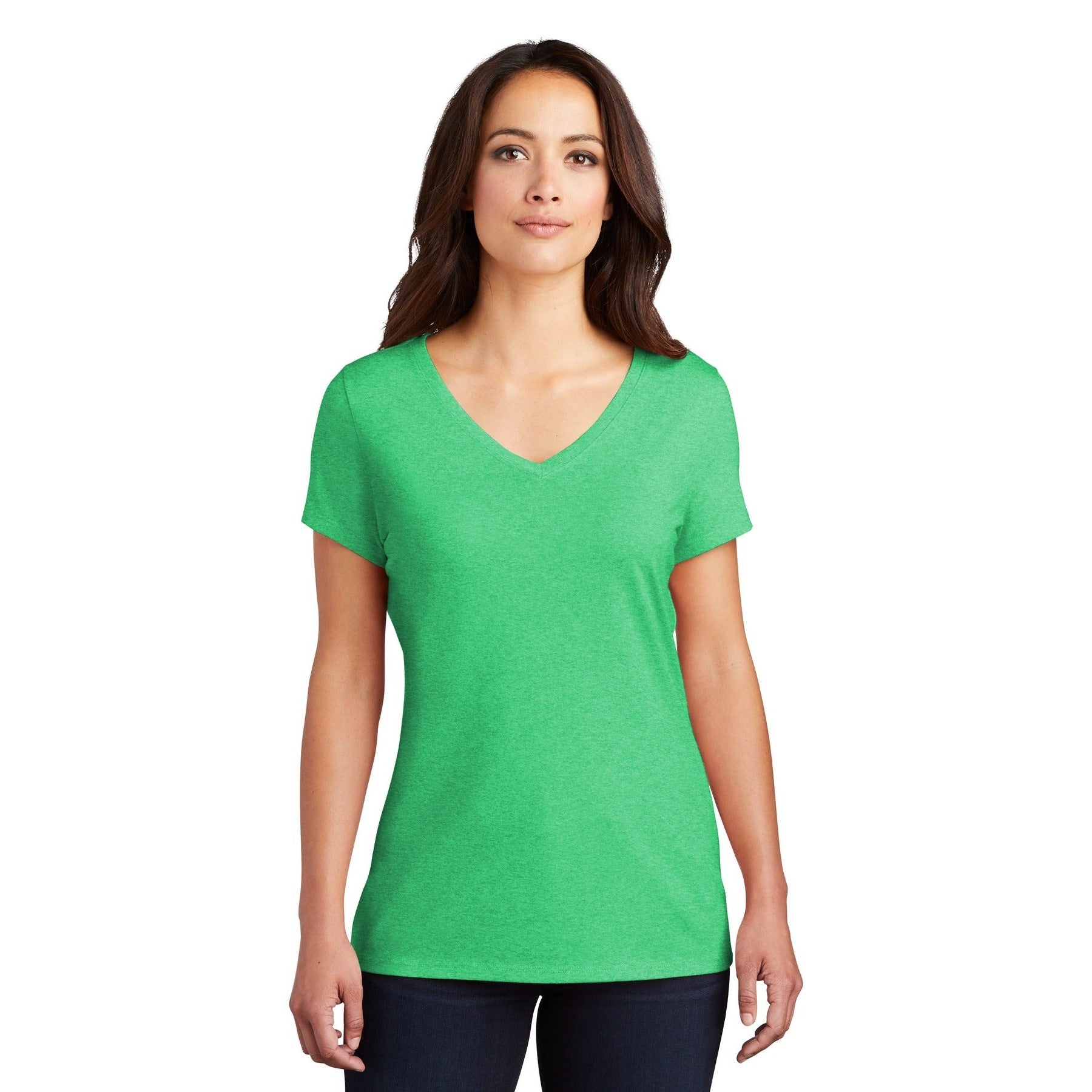 District-District® Women's Perfect Tri® V-Neck Tee. DM1350L-MedTech-6