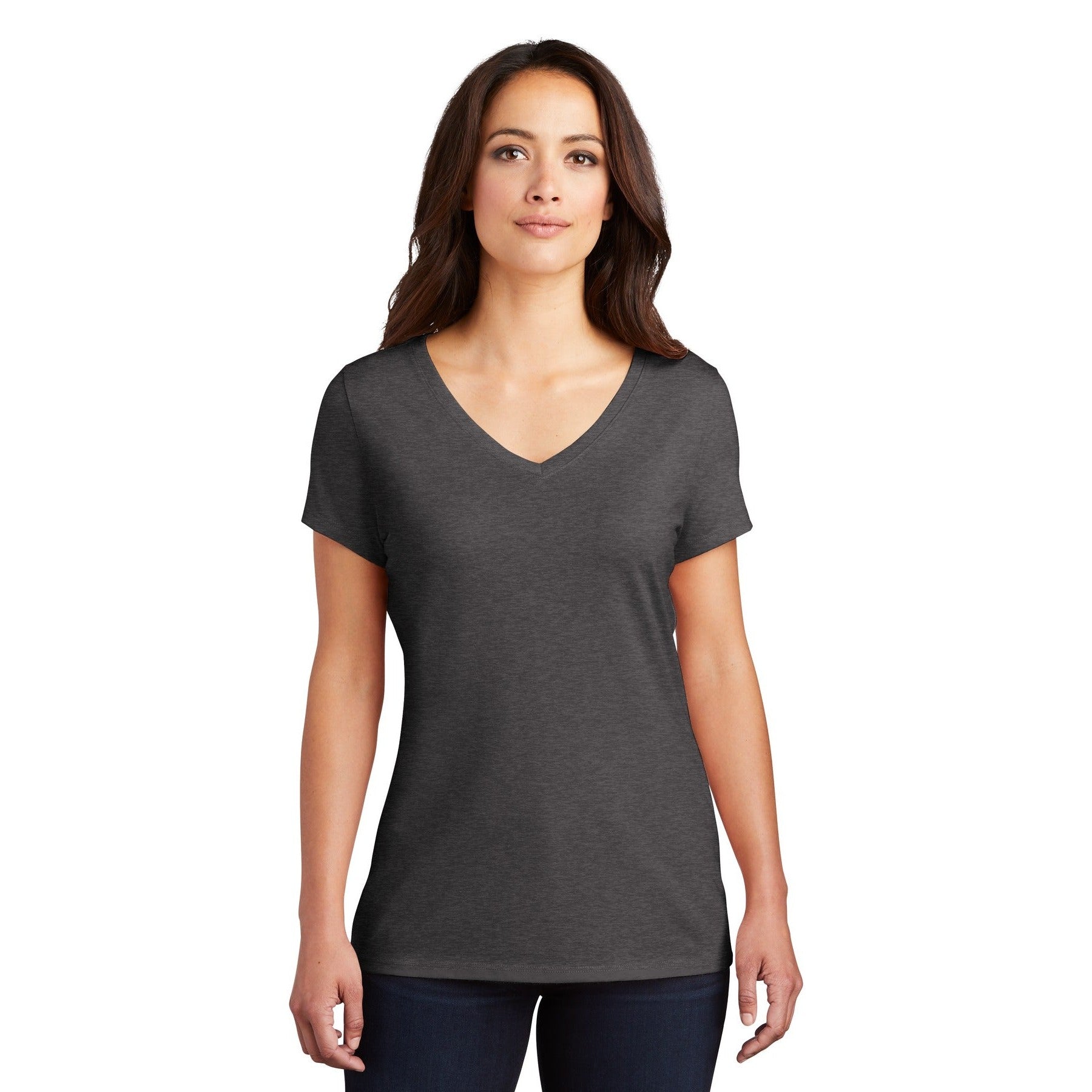District-District® Women's Perfect Tri® V-Neck Tee. DM1350L-MedTech-8