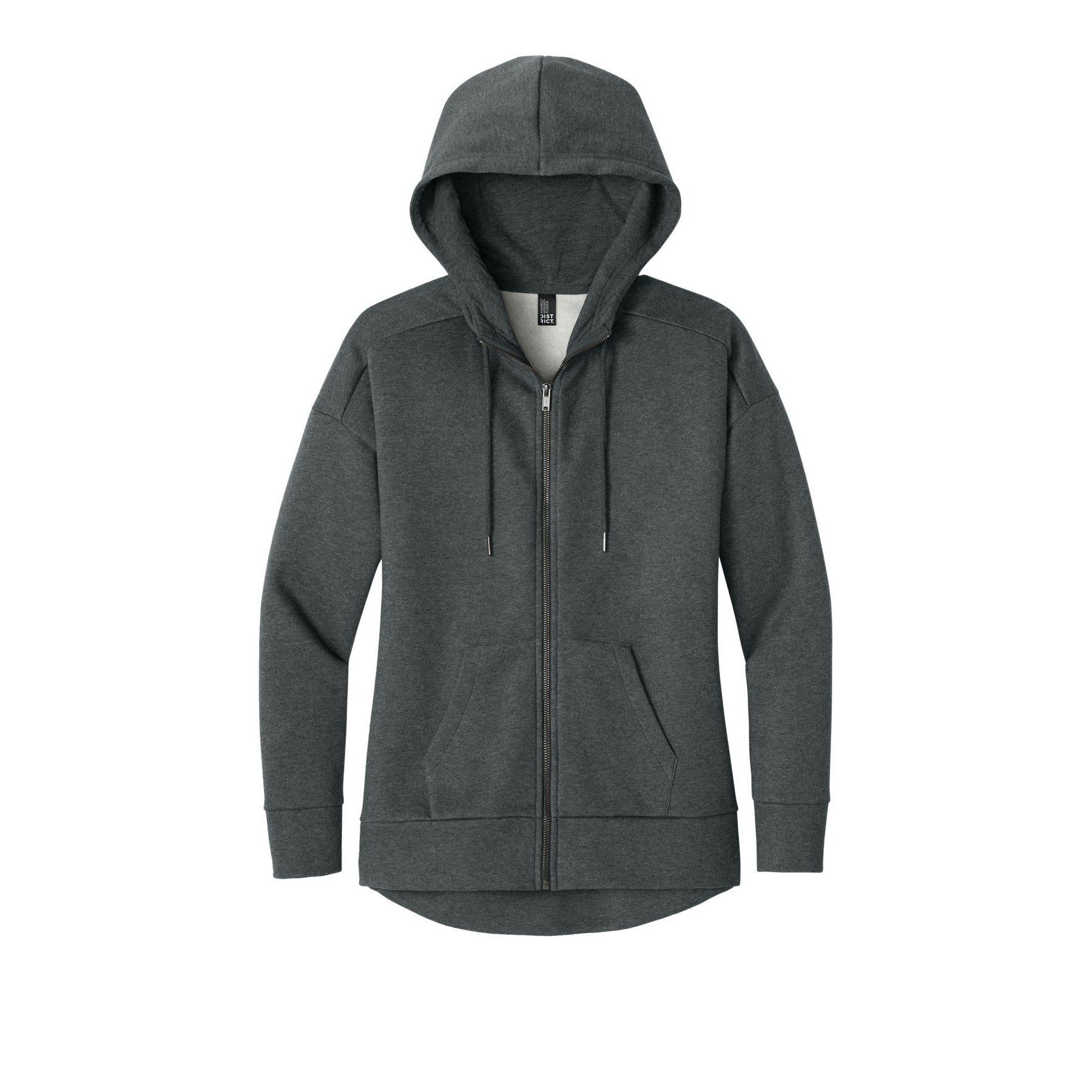 District-District ® Women's Perfect Weight ® Fleece Drop Shoulder Full-Zip Hoodie DT1104-MedTech-2