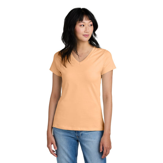 District-District® - Women's Perfect Weight® V-Neck Tee. DM1170L-MedTech-1
