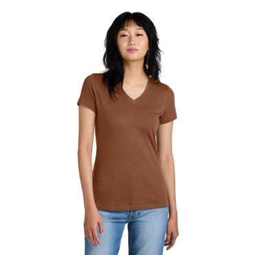 District-District® - Women's Perfect Weight® V-Neck Tee. DM1170L-MedTech-2