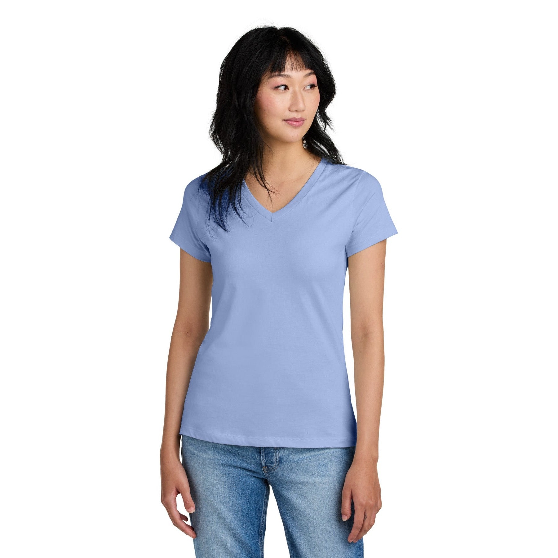 District-District® - Women's Perfect Weight® V-Neck Tee. DM1170L-MedTech-26