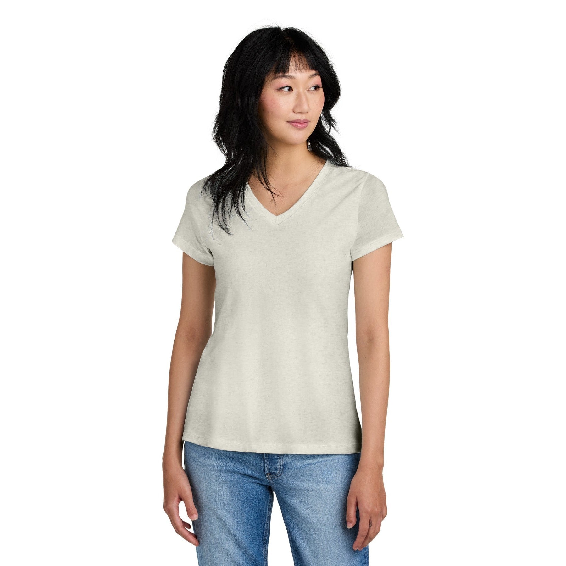 District-District® - Women's Perfect Weight® V-Neck Tee. DM1170L-MedTech-21