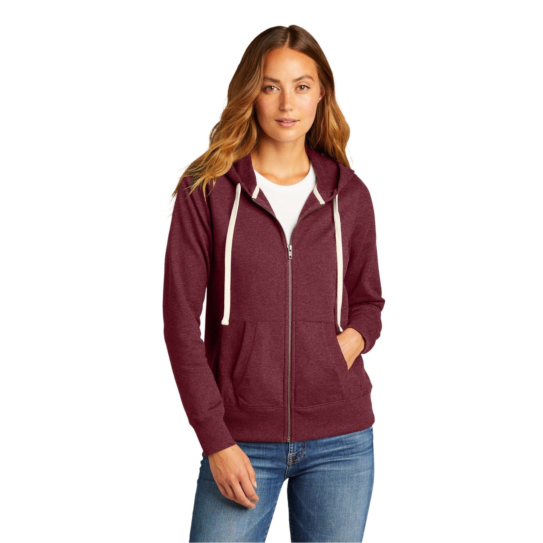 District-District® Women's Re-Fleece™Full-Zip Hoodie DT8103-MedTech-6