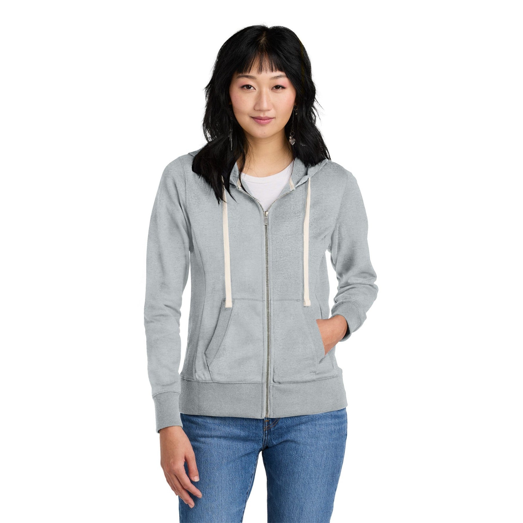 District-District® Women's Re-Fleece™Full-Zip Hoodie DT8103-MedTech-5