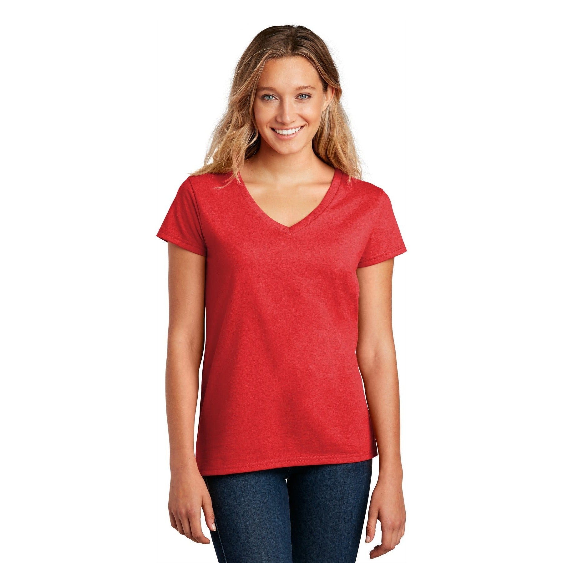 District-District ® Women's Re-Tee ™ V-Neck DT8001-MedTech-10