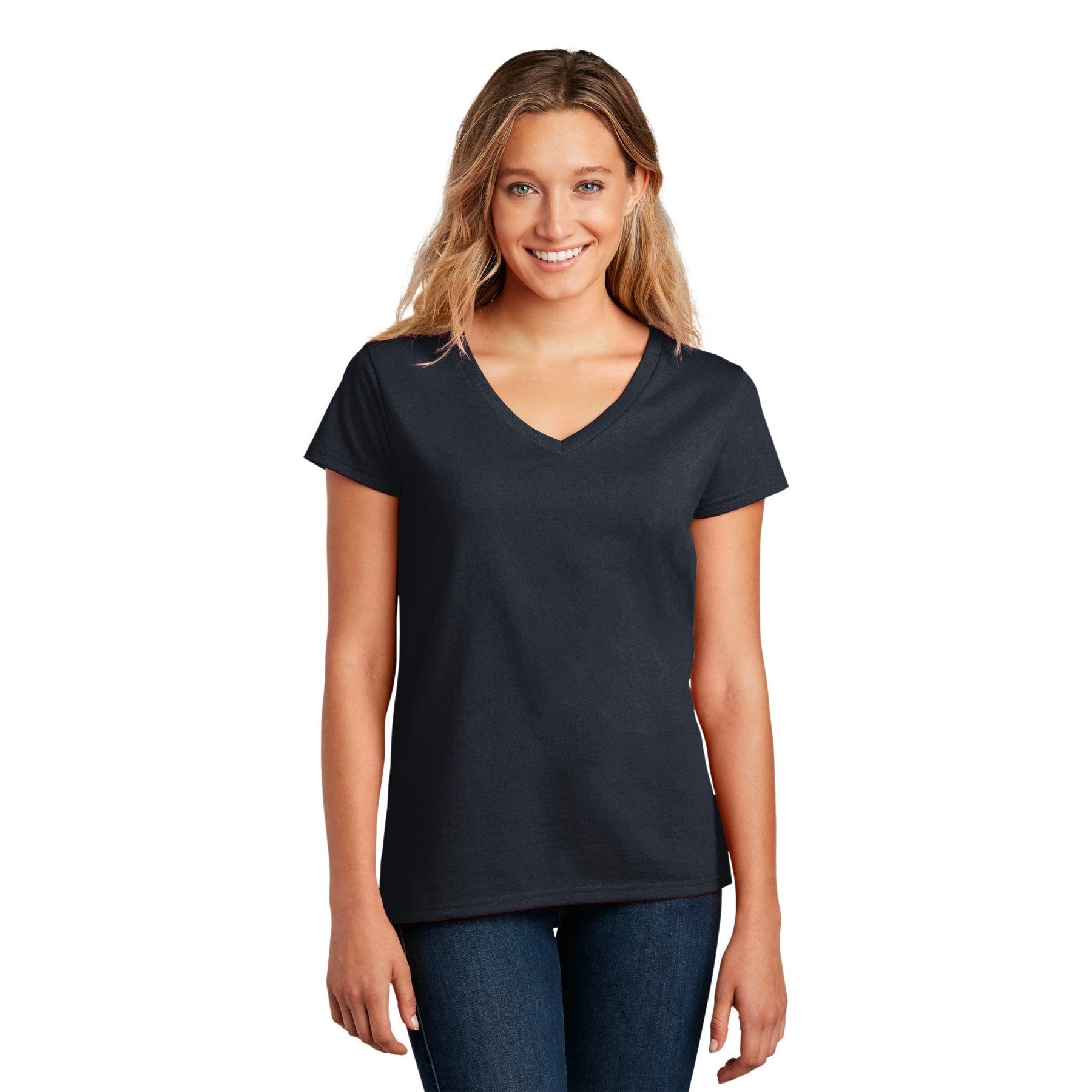 District-District ® Women's Re-Tee ™ V-Neck DT8001-MedTech-11