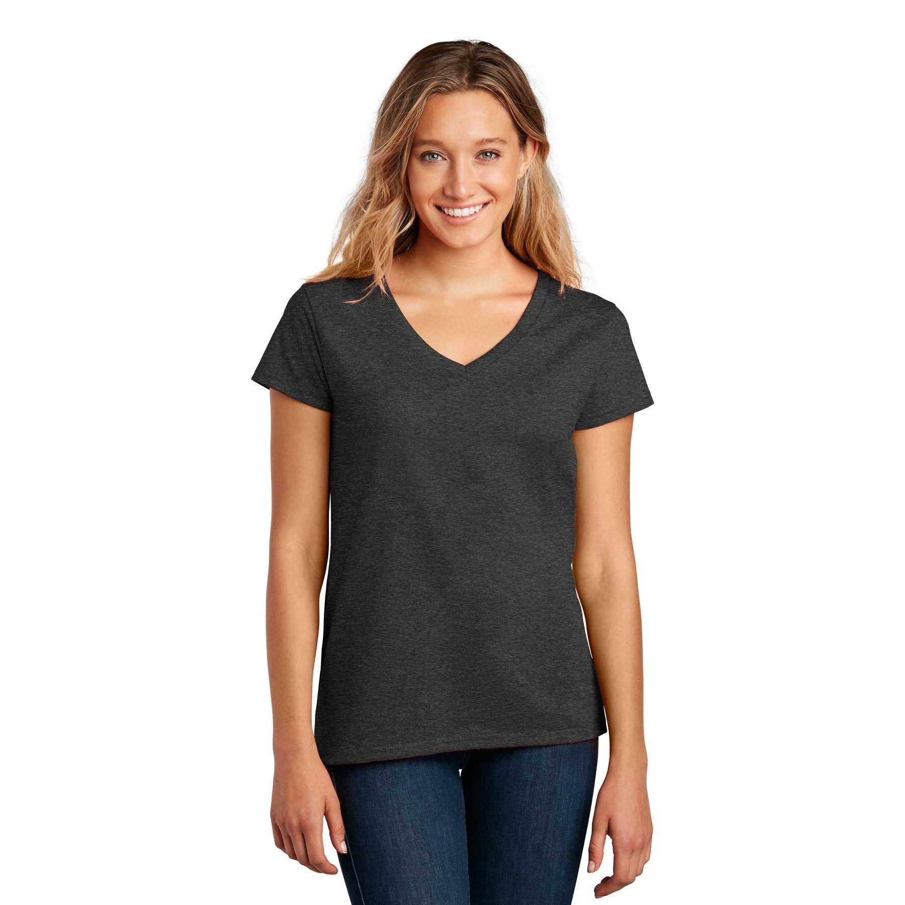 District-District ® Women's Re-Tee ™ V-Neck DT8001-MedTech-3
