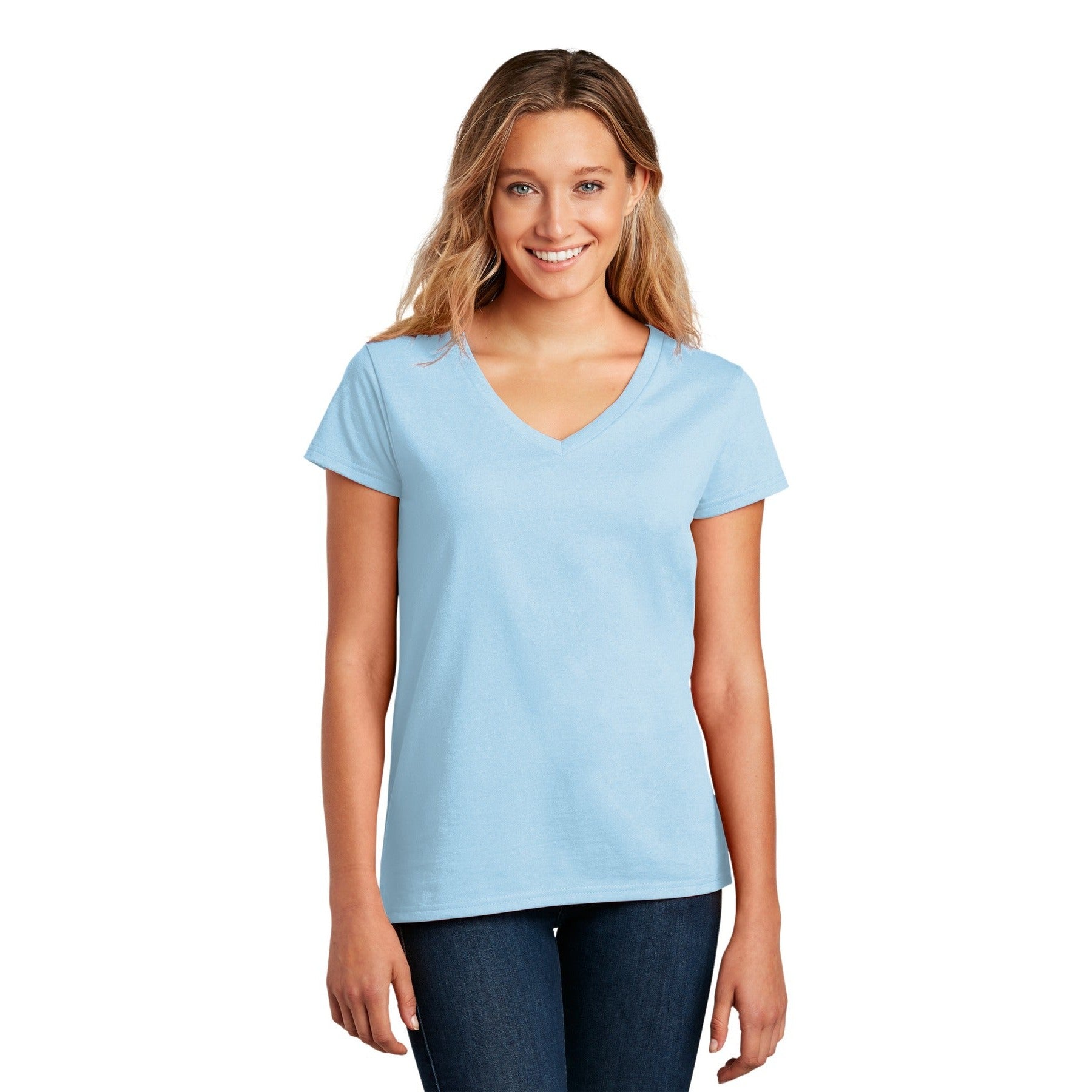 District-District ® Women's Re-Tee ™ V-Neck DT8001-MedTech-4
