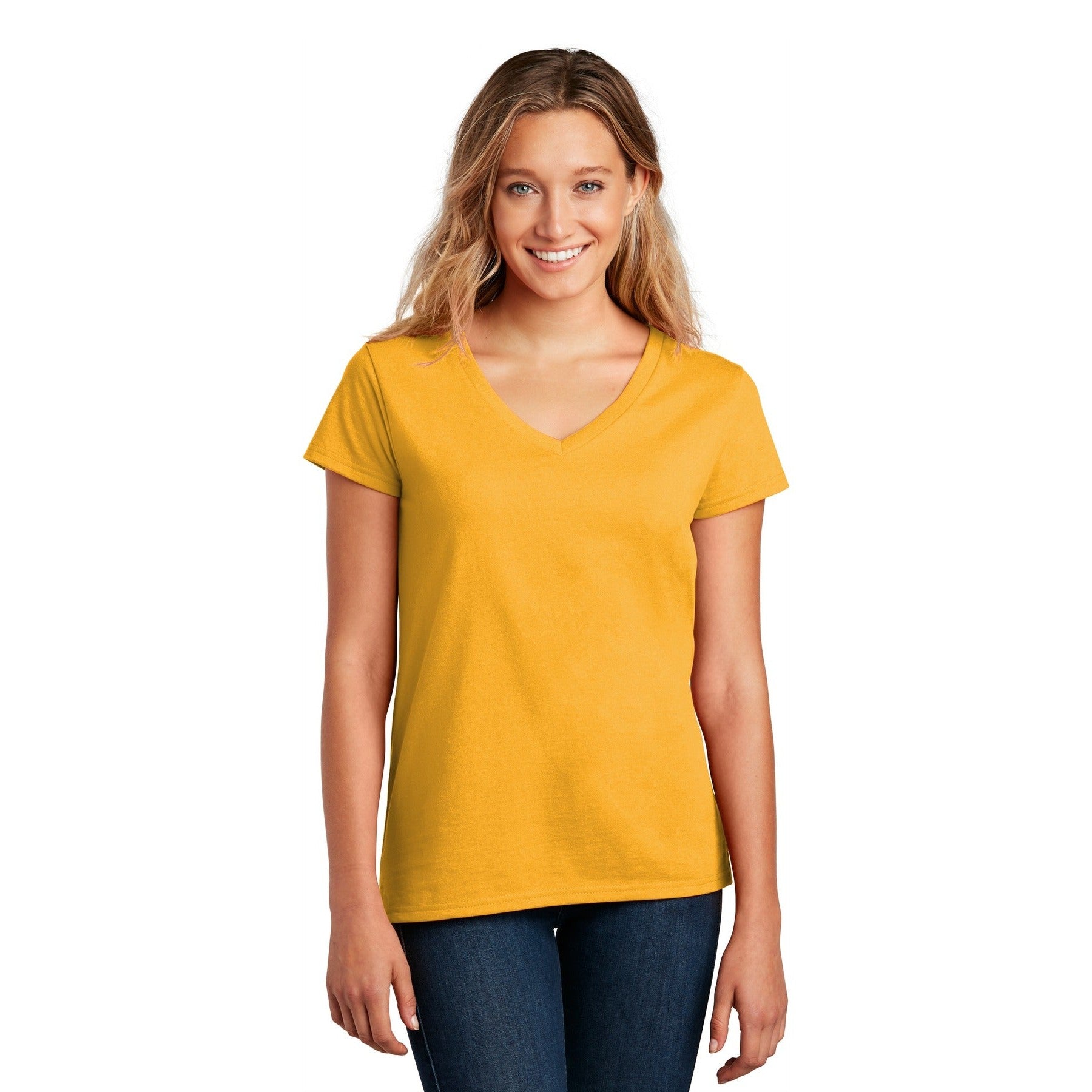 District-District ® Women's Re-Tee ™ V-Neck DT8001-MedTech-8