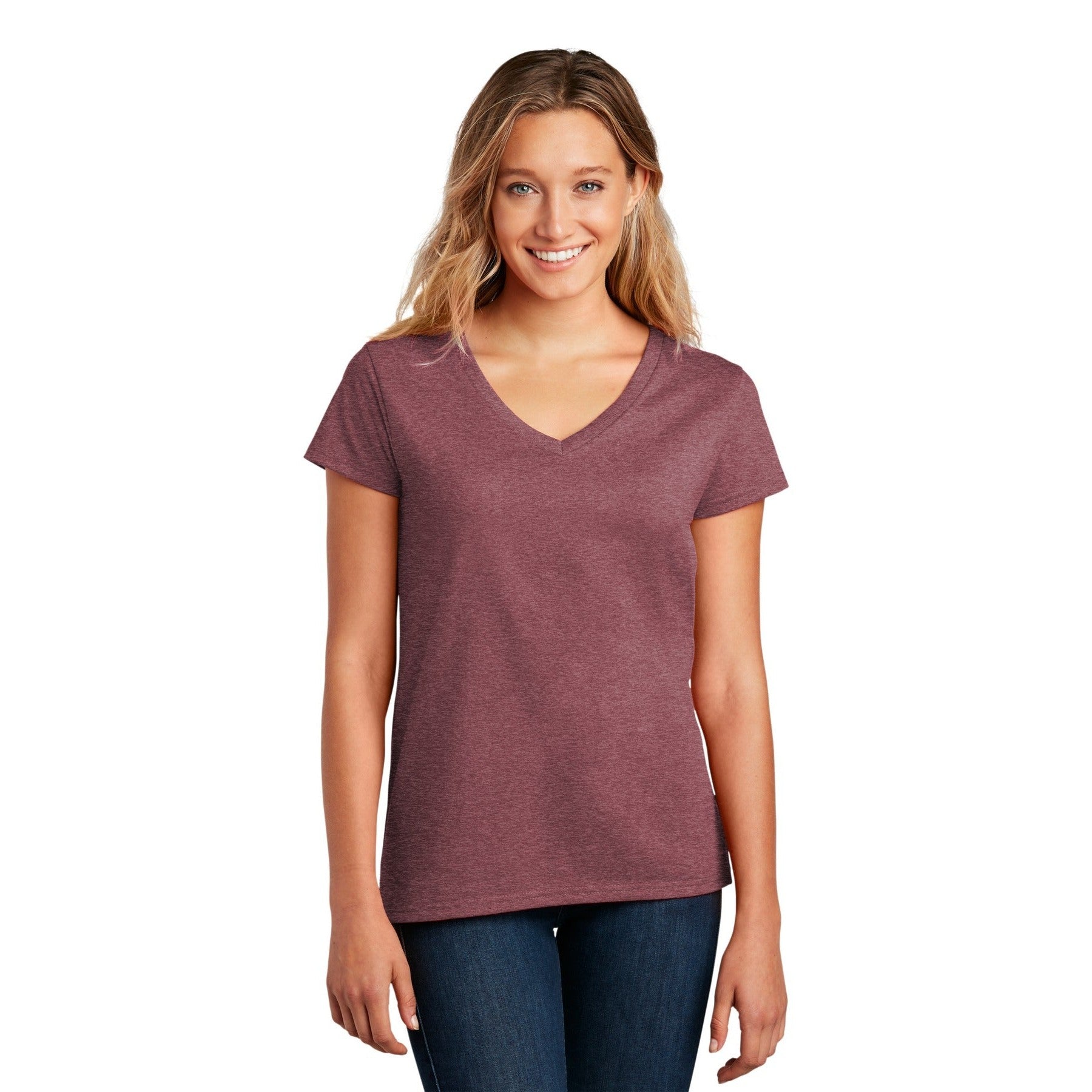 District-District ® Women's Re-Tee ™ V-Neck DT8001-MedTech-9