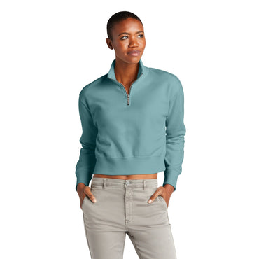 District-District® Women's V.I.T.™ Fleece 1/2-Zip DT6111-MedTech-2