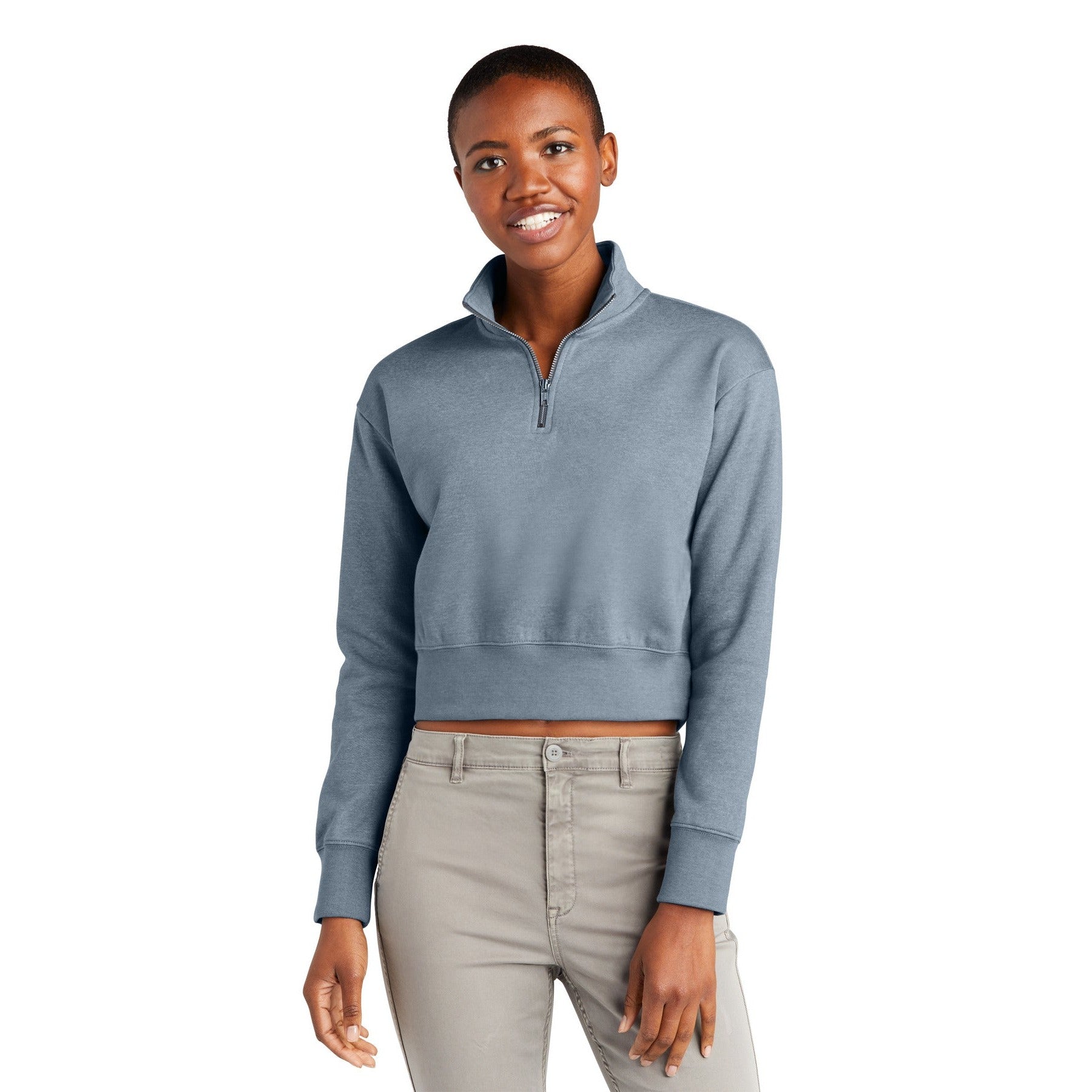 District-District® Women's V.I.T.™ Fleece 1/2-Zip DT6111-MedTech-3