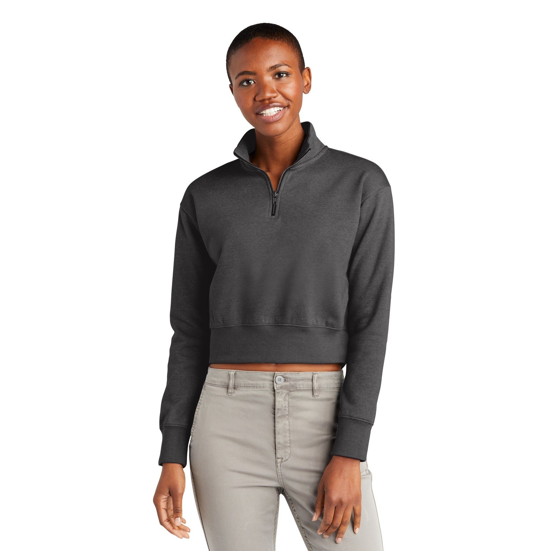 District-District® Women's V.I.T.™ Fleece 1/2-Zip DT6111-MedTech-5