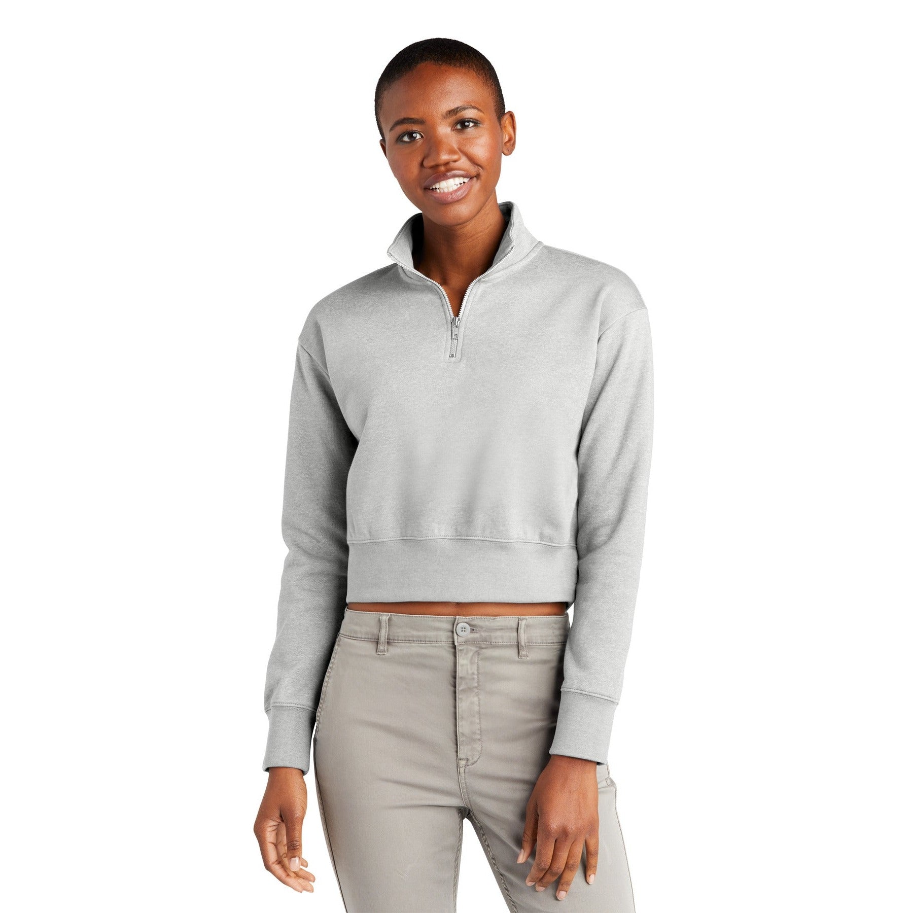 District-District® Women's V.I.T.™ Fleece 1/2-Zip DT6111-MedTech-6