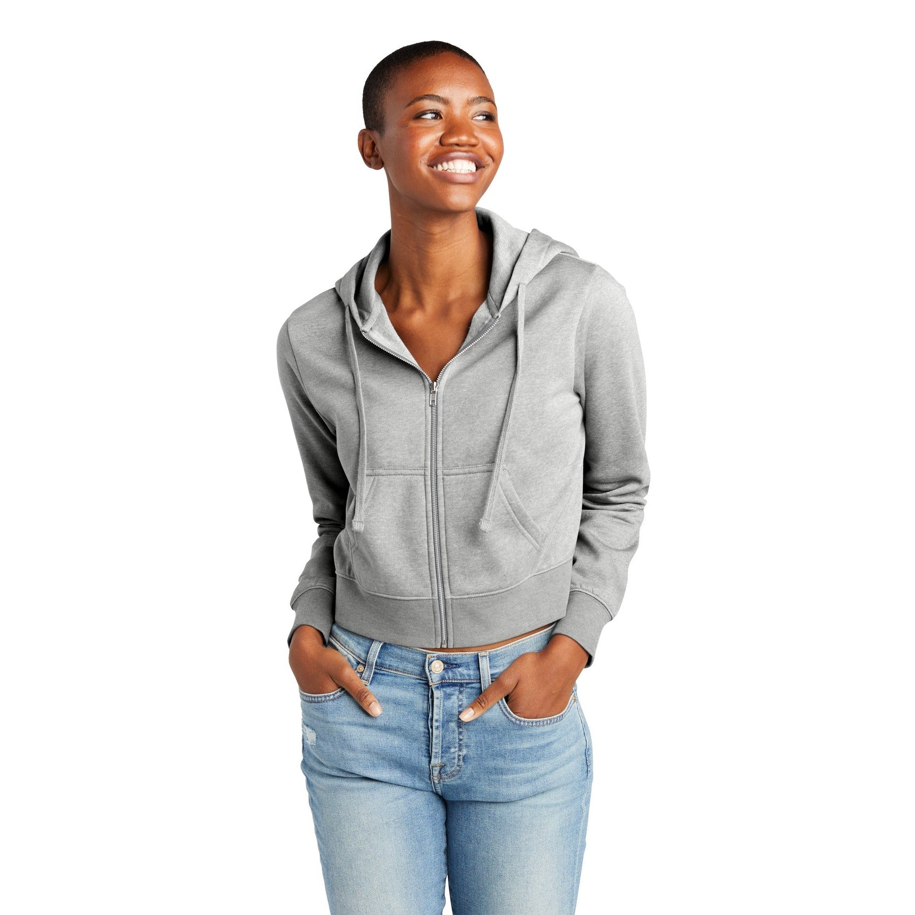 District-District® Women's V.I.T.™ Fleece Full-Zip Hoodie DT6103-MedTech-5