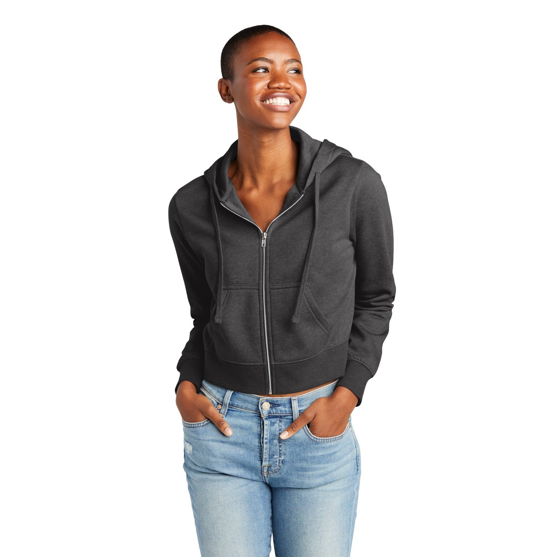 District-District® Women's V.I.T.™ Fleece Full-Zip Hoodie DT6103-MedTech-4