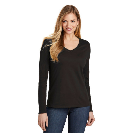 District-District ® Women's Very Important Tee ® Long Sleeve V-Neck. DT6201-MedTech-1