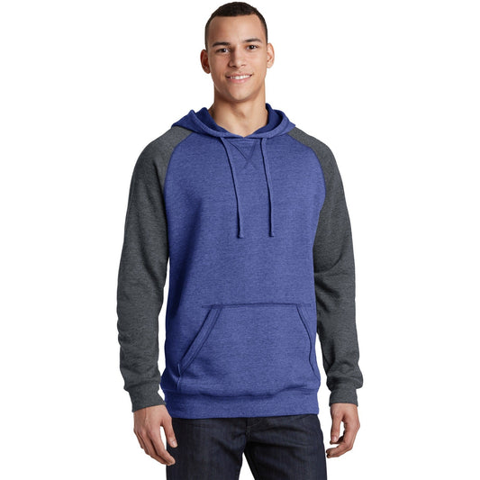 District-District® Young Mens Lightweight Fleece Raglan Hoodie. DT196-MedTech-1