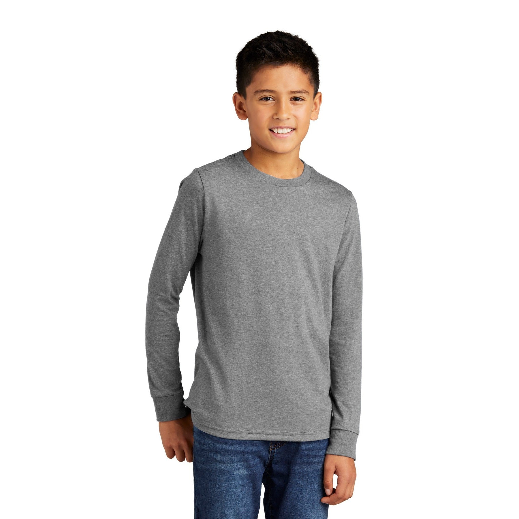 District-District® Youth Perfect Tri® Long Sleeve Tee DT132Y-MedTech-3