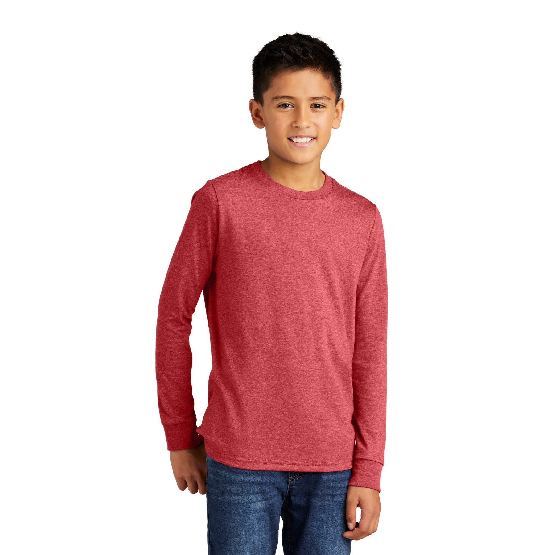 District-District® Youth Perfect Tri® Long Sleeve Tee DT132Y-MedTech-5