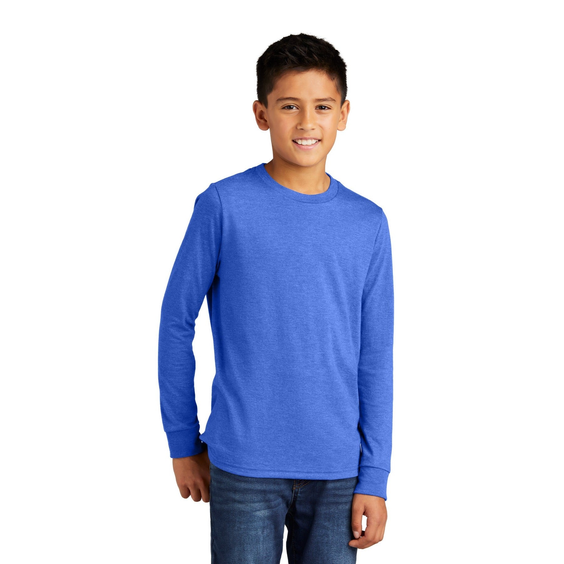 District-District® Youth Perfect Tri® Long Sleeve Tee DT132Y-MedTech-6