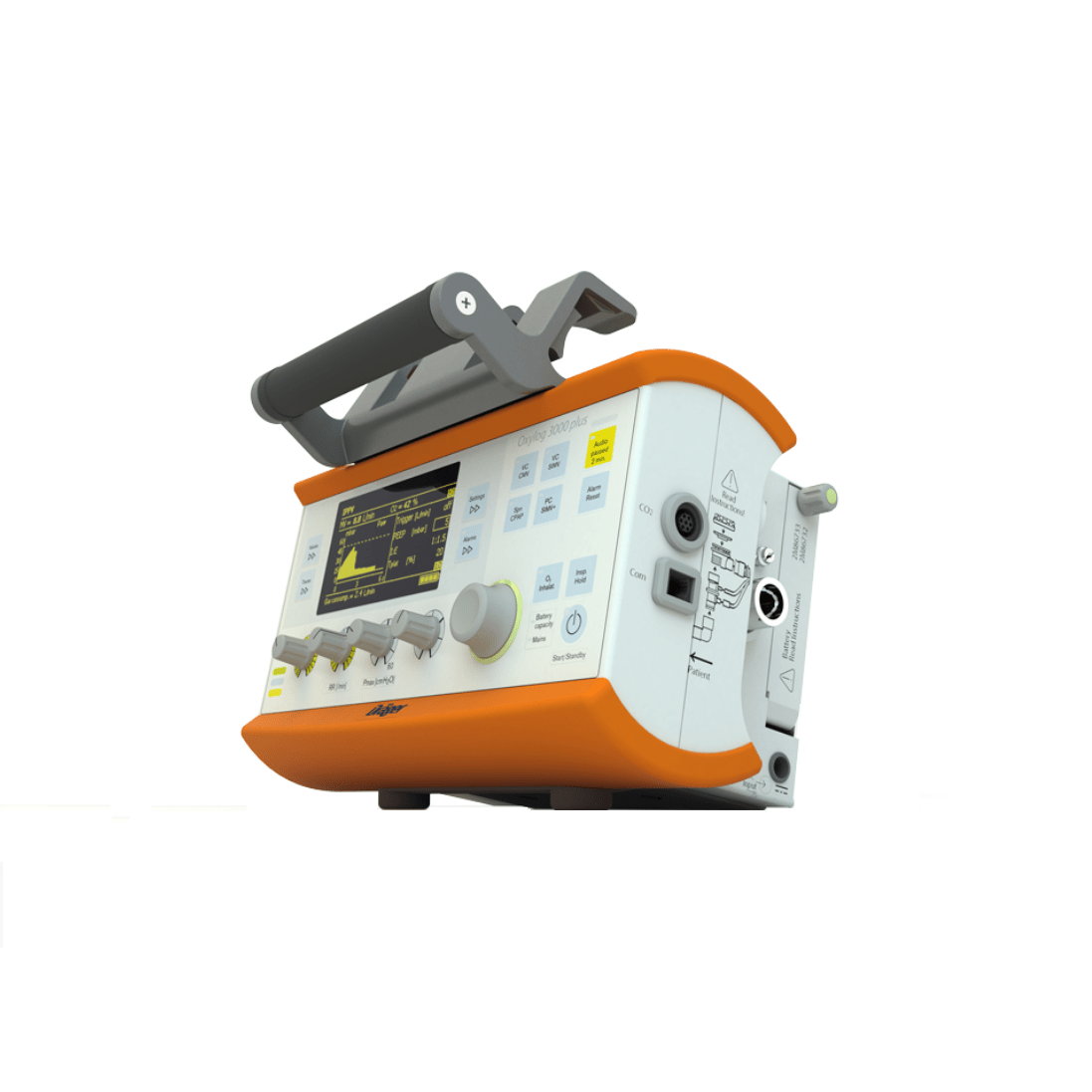 Drager-Drager Oxylog® 3000 Plus Transport Ventilator, Recertified-MedTech-3