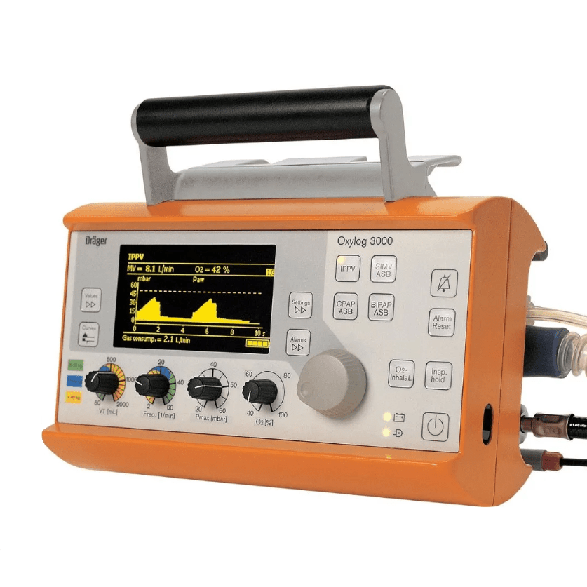 Drager-Drager Oxylog® 3000 Transport Ventilator, Recertified-MedTech-2