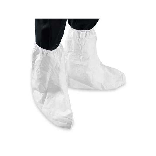 Dupont-DuPont™ Tyvek® Boot Covers, Serged Seam, White Color CS/100-MedTech-1