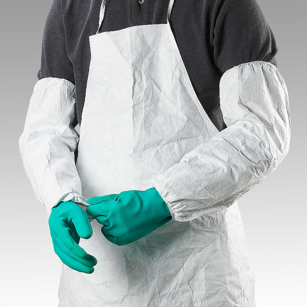 Dupont-DuPont™ Tyvek® Protective Sleeves with Elastic Serged Seams, 18" Length-MedTech-2