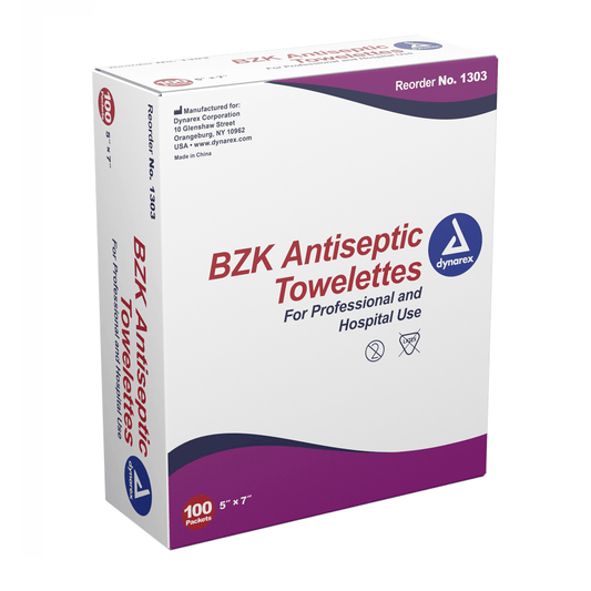 Dynarex-Dynarex® BZK Antiseptic Towelettes BX/100-MedTech-1