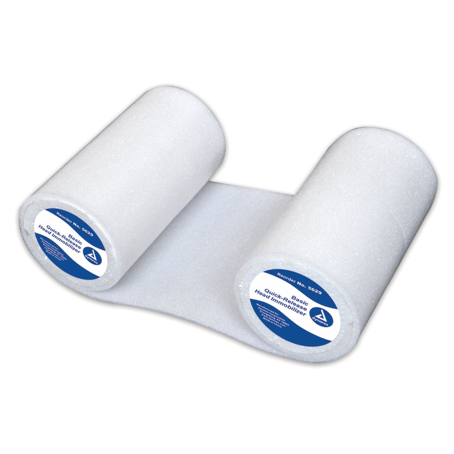 Basic Medical-Dynarex® Basic Quick-Release Head Immobilizer, White-MedTech-1